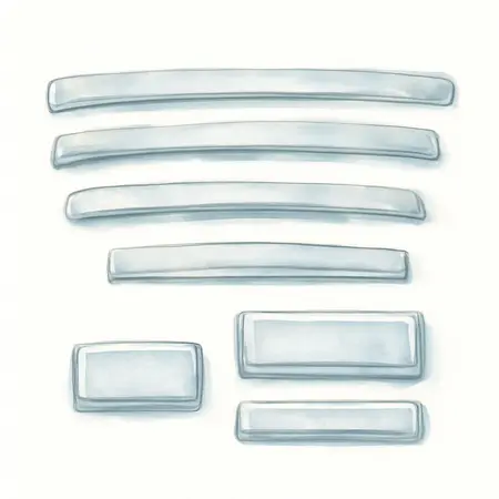 Water color illustrative image of a generic Chrome Trim Kit for Series 3 27 in. Top Chest
