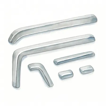 Water color illustrative image of a generic Chrome Trim Kit for Series 3 56 in. Roll Cab
