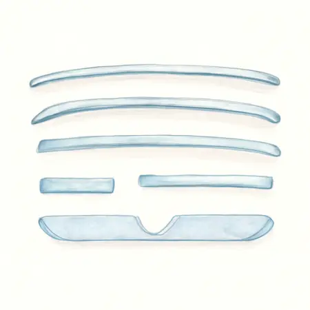 Water color illustrative image of a generic Chrome Trim Kit for Series 3 56 in. Top Chest