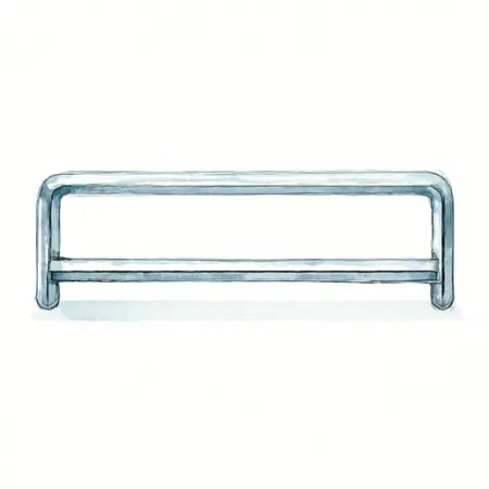 Water color illustrative image of a generic Chrome Trim Kit for Series 3 56 in. Work Center Hutch