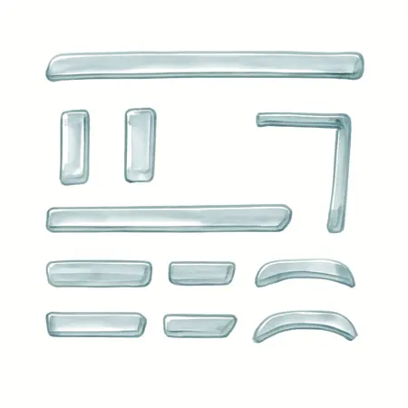 Water color illustrative image of a generic Chrome Trim Kit for Series 3 72 in. Top Chest