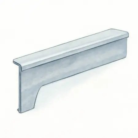 Water color illustrative image of a generic Chrome Trim Kit for Series 3 72 in. Work Center Hutch