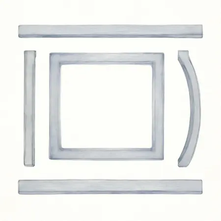Water color illustrative image of a generic Chrome Trim Kit for Series 3 End Cabinet