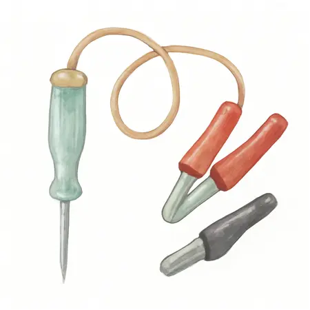 Water color illustrative image of a generic Circuit Tester Set, 3 Piece