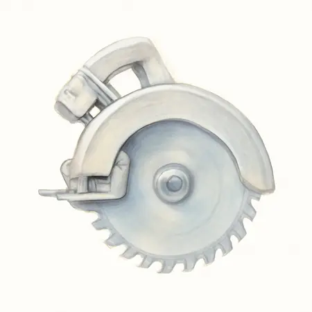 Water color illustrative image of a generic Circular Saw Beam Cutter Attachment