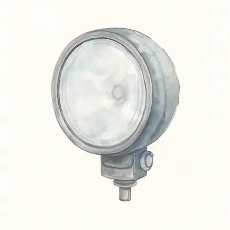 Water color illustrative image of a generic Clear Lens Halogen Off-Road Lights