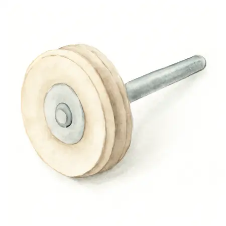 Water color illustrative image of a generic CHICAGO ELECTRIC POWER TOOLS Cloth Rotary Polishing Wheels 5 Pk.