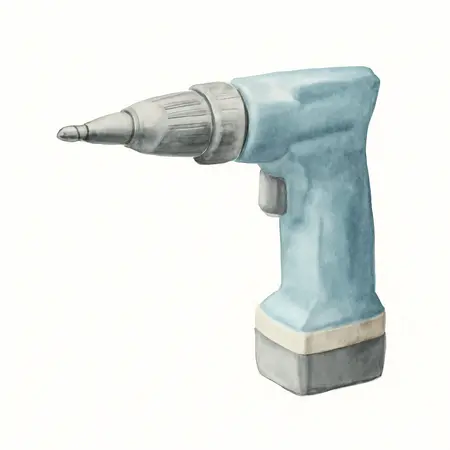Water color illustrative image of a generic Collated Drywall Screwgun Attachment