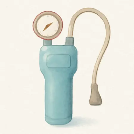 Water color illustrative image of a generic Combustion Leak Detector