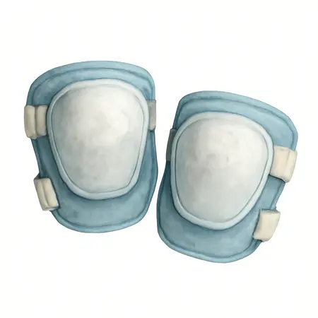 Water color illustrative image of a generic Comfort Grip Knee Pads