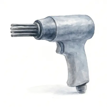 Water color illustrative image of a generic Compact Air Needle Scaler