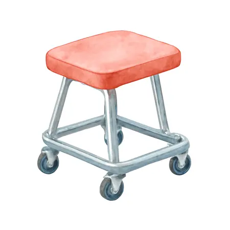 Water color illustrative image of a generic Compact Sit-On Creeper
