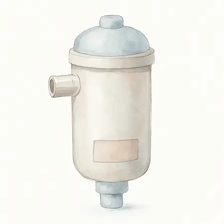 Water color illustrative image of a generic Compressed Air Dryer