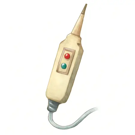 Water color illustrative image of a generic Computer Safe Automotive Logic Probe