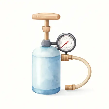 Water color illustrative image of a generic Cooling System Test and Refill Kit