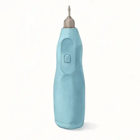 Water color illustrative image of a generic Cordless Micro Engraver with Diamond-Tipped Ballpoint