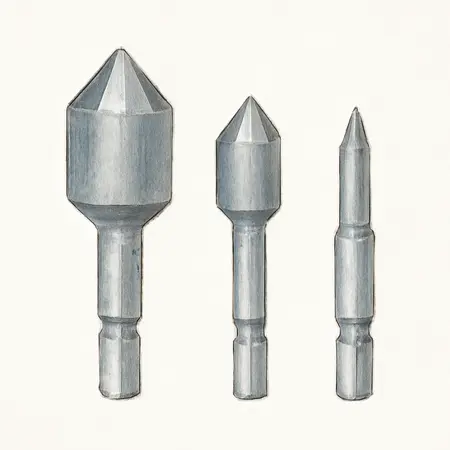Water color illustrative image of a generic Countersink and Deburring Tool Set, 3 Pc.