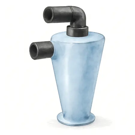 Water color illustrative image of a generic Cyclone Dust Separator Kit for 5 Gallon Buckets