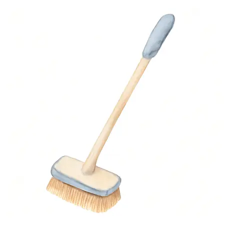 Water color illustrative image of a generic Deluxe Dip & Wash Long Reach Brush