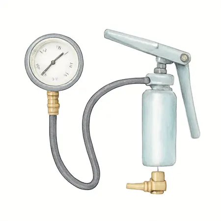 Water color illustrative image of a generic Deluxe Fuel Injection Service Kit