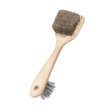 Water color illustrative image of a generic Deluxe Wheel & Grill Brush, 2 Piece