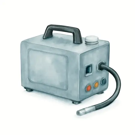 Water color illustrative image of a generic Diagnostic Smoke Machine