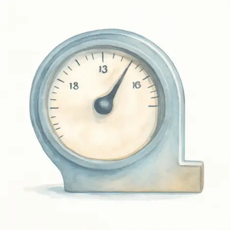 Water color illustrative image of a generic Dial Gauge Angle Finder