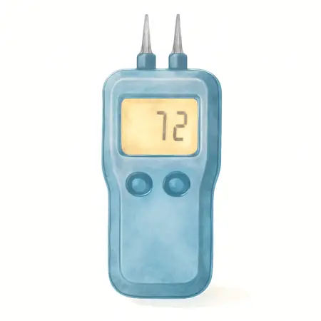 Water color illustrative image of a generic Digital Mini Moisture Meter