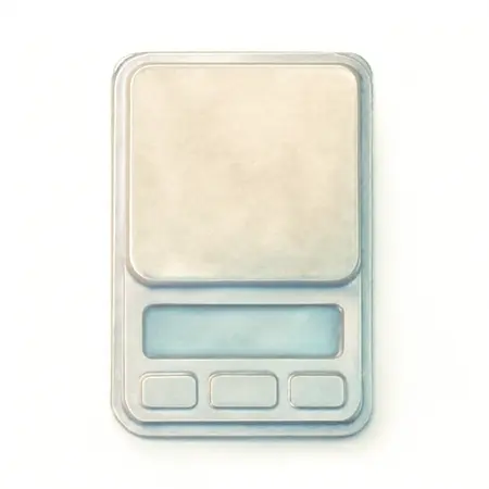 Water color illustrative image of a generic Digital Pocket Scale