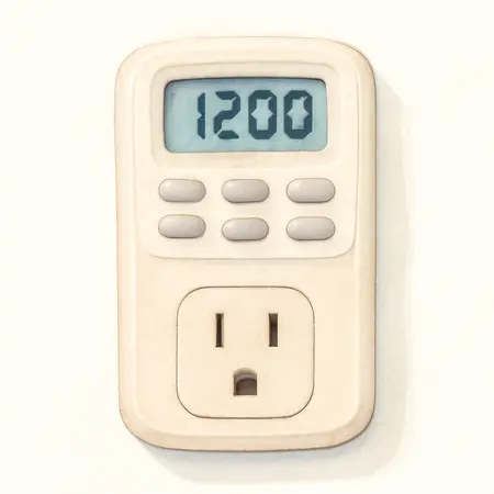 Water color illustrative image of a generic CHICAGO ELECTRIC Digital Timer for Lamps & Appliances