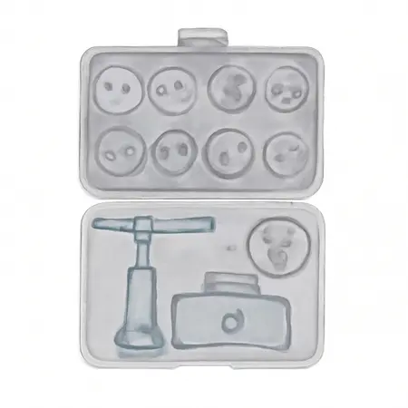 Water color illustrative image of a generic Disc Brake Pad and Caliper Service Tool Kit, 11-Piece