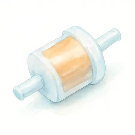 Water color illustrative image of a generic Disposable Inline Moisture Filter