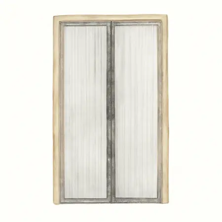 Water color illustrative image of a generic Double Garage Magnetic Screen Door