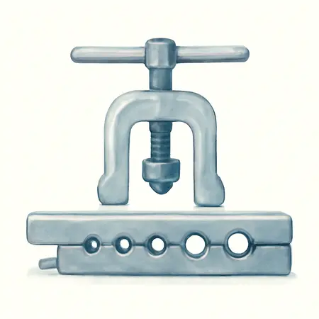 Water color illustrative image of a generic Double Tube Flaring Tool Kit