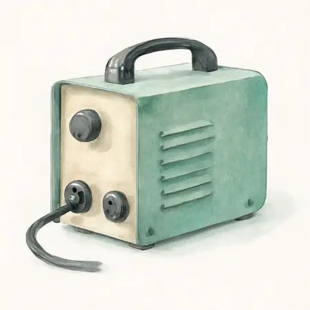 Water color illustrative image of a generic Easy-Flux 125 Amp Welder