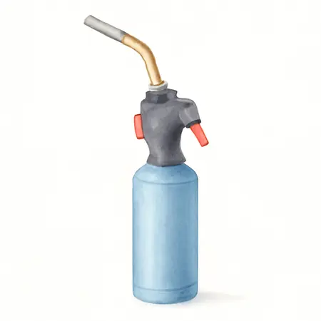 Water color illustrative image of a generic Electric Start Propane Torch