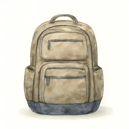 Water color illustrative image of a generic Extreme Duty Jobsite Backpack
