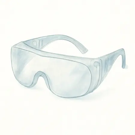 Water color illustrative image of a generic Eyeglass Safety Protectors
