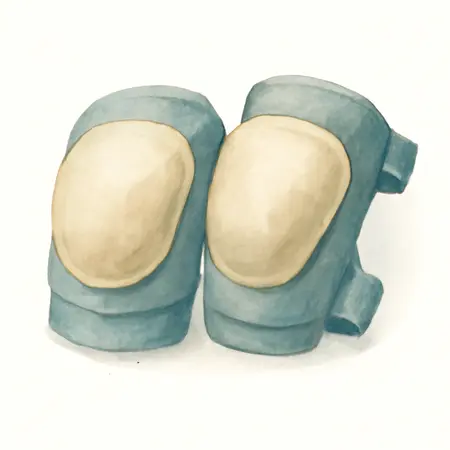 Water color illustrative image of a generic Flexible Knee Pads