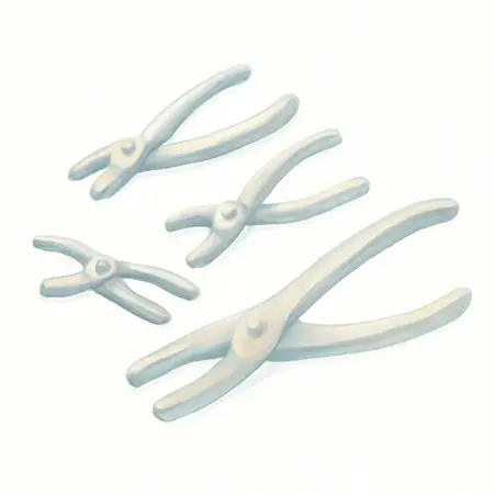 Water color illustrative image of a generic PITTSBURGH Fluid Line Clamp Set, 4 Piece