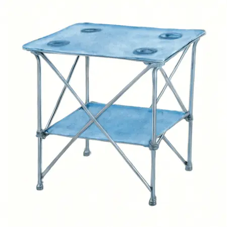 Water color illustrative image of a generic Foldable Camping Table, Blue