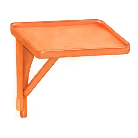 Water color illustrative image of a generic Folding Side Tray for Tool Carts, Orange