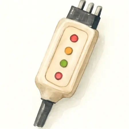 Water color illustrative image of a generic Four-Way Trailer Light Tester
