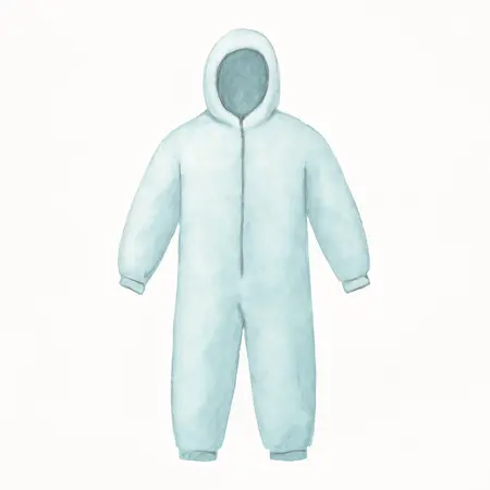 Water color illustrative image of a generic Full Coverage Disposable Protective Suit, XX-Large