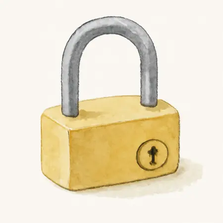 Water color illustrative image of a generic Gooseneck Coupler Lock