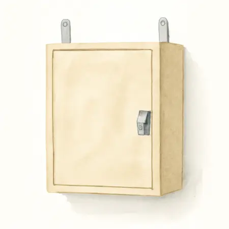 Water color illustrative image of a generic U.S. GENERAL Hanging Tool Cabinet