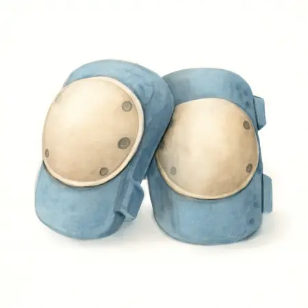 Water color illustrative image of a generic Hard Cap Knee Pads