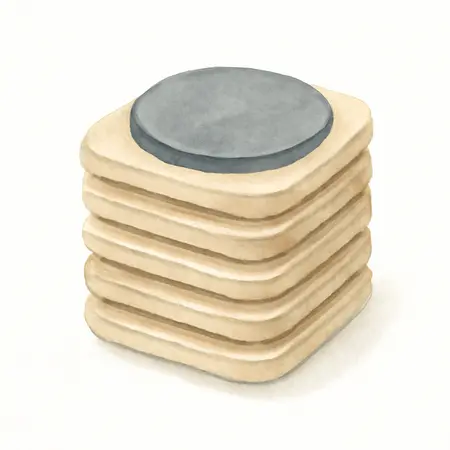 Water color illustrative image of a generic Hardwood Floor Moving Sliders, 8 Pack