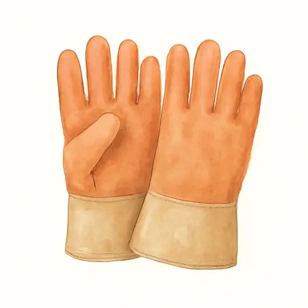 Water color illustrative image of a generic Heat Resistant Insulated Gloves