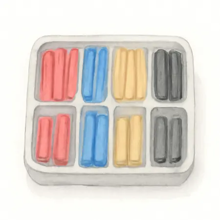 Water color illustrative image of a generic CHICAGO ELECTRIC Heat Shrink Tubing Assortment, 9 Piece